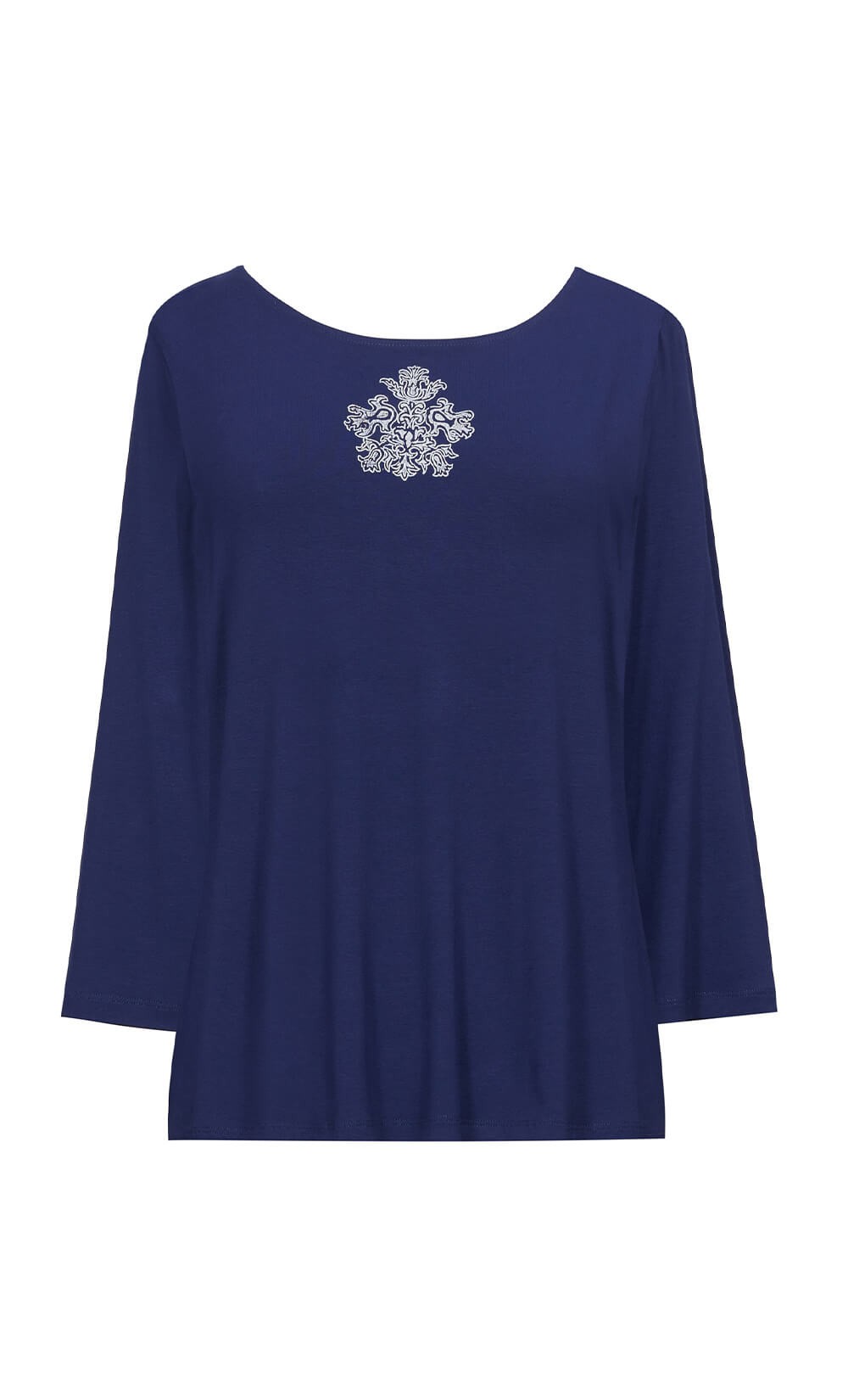 Folly Medallion Navy T-Shirt