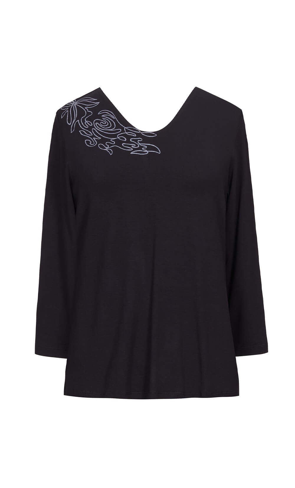 Soon Floral Black T-Shirt 