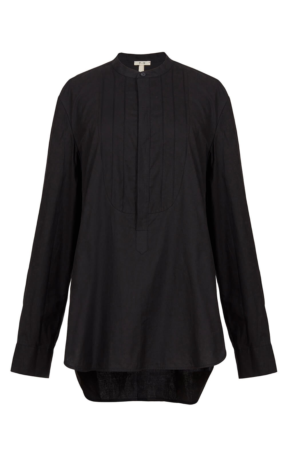 Black Tuxedo Blouse