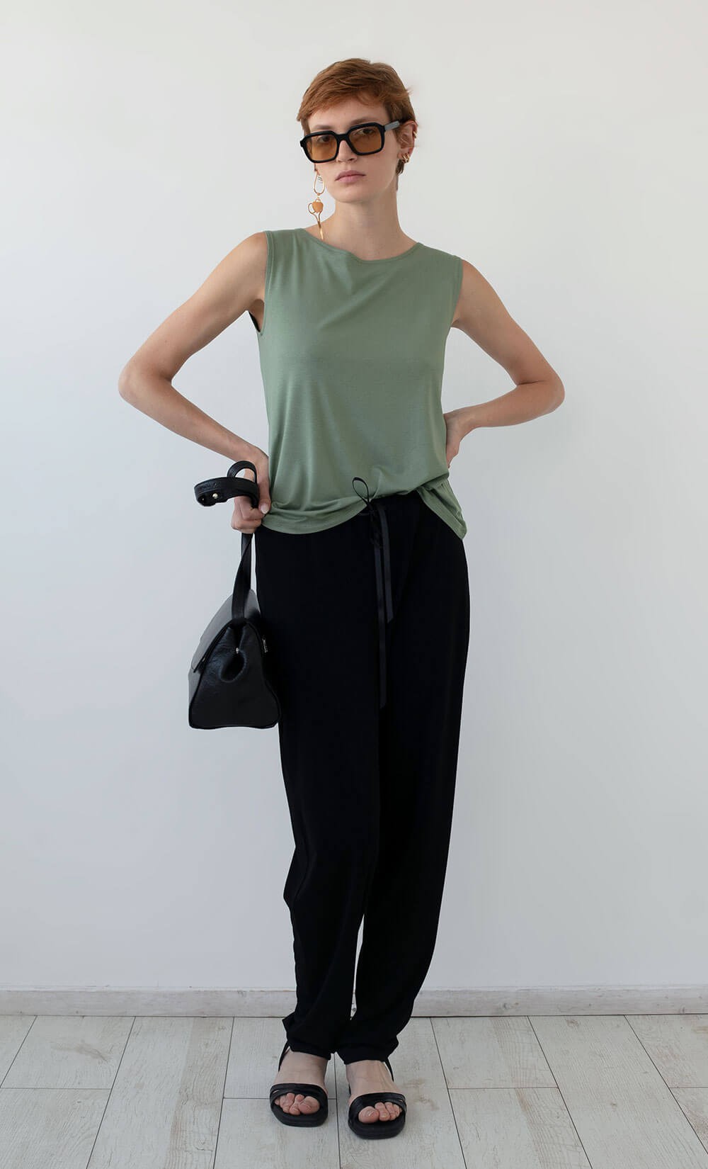 Fugo Moss Olive Top