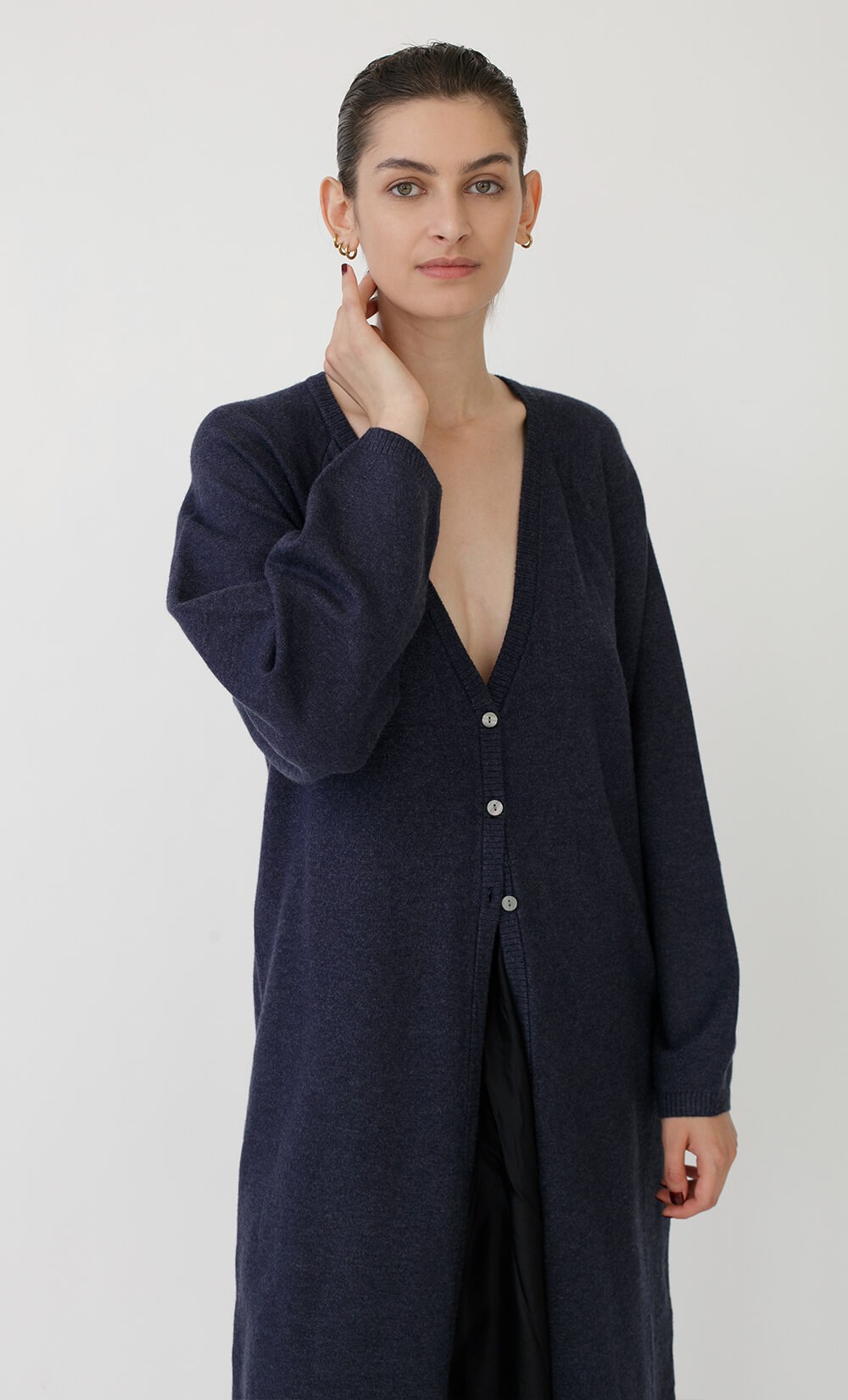 Charcoal Rag Cardigan