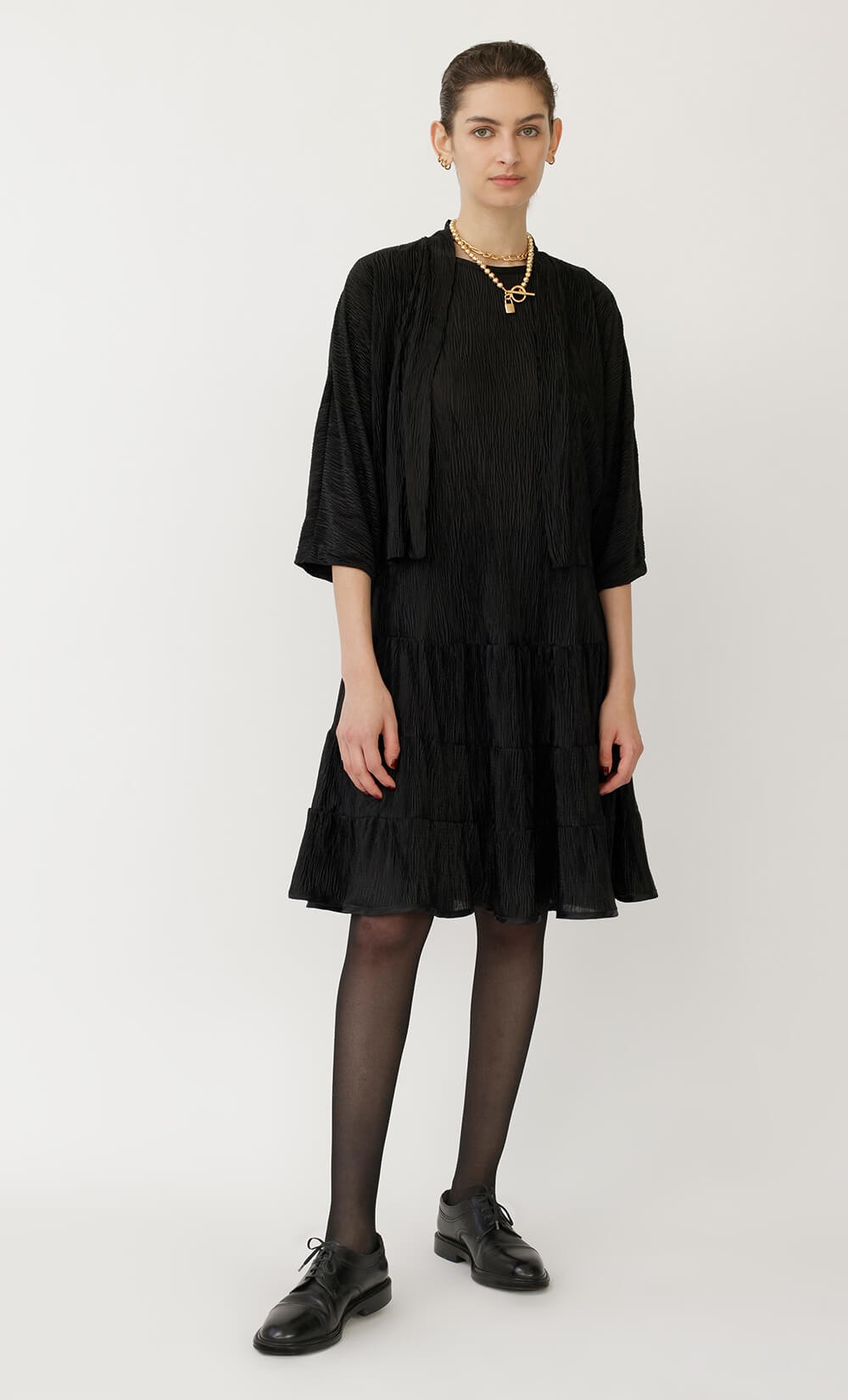 Noga Plissé Cardigan