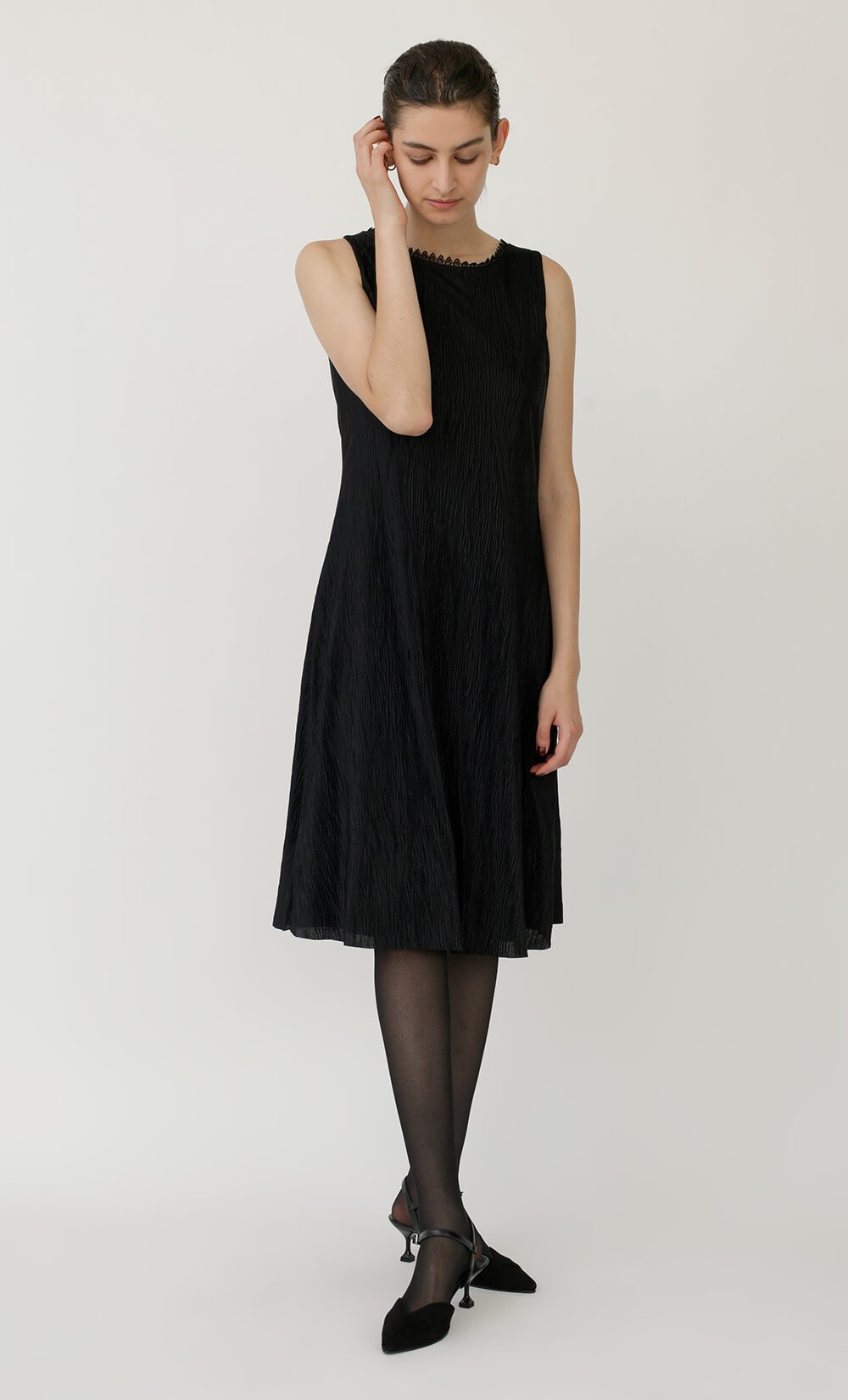 Sincopa Plissé Dress