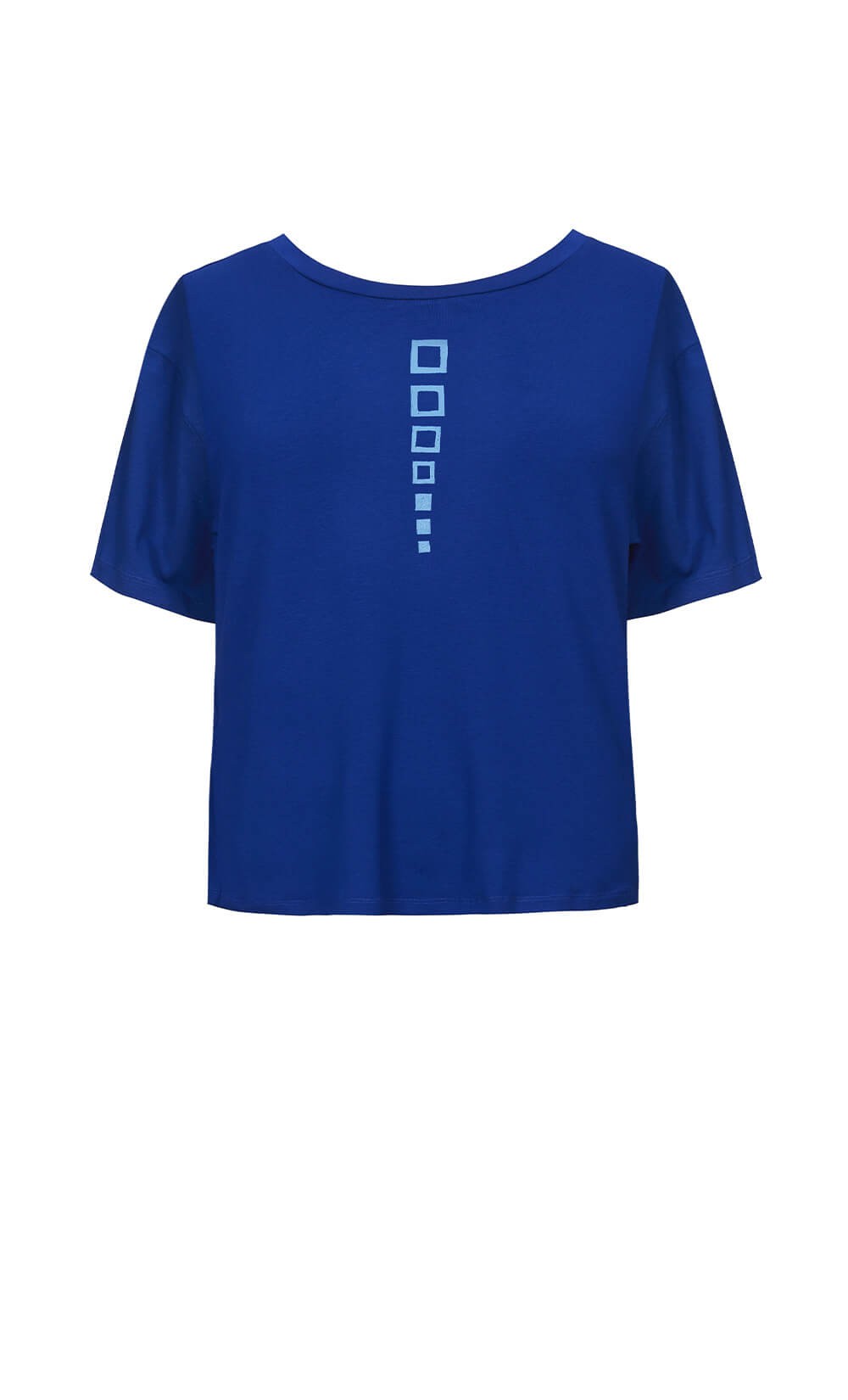 Poppy Cubes Blue Top