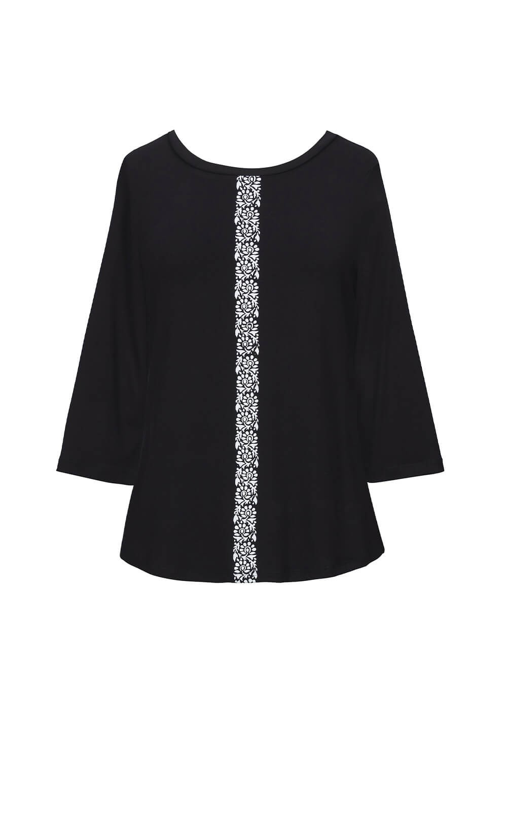 Fosty Flowers Black Top