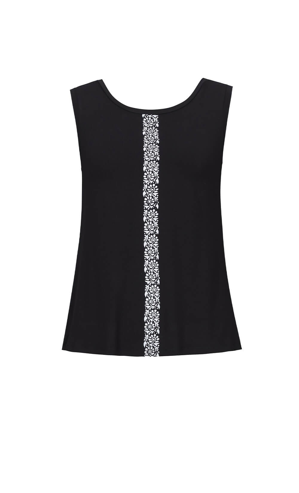 Fruty Flowers Black Top