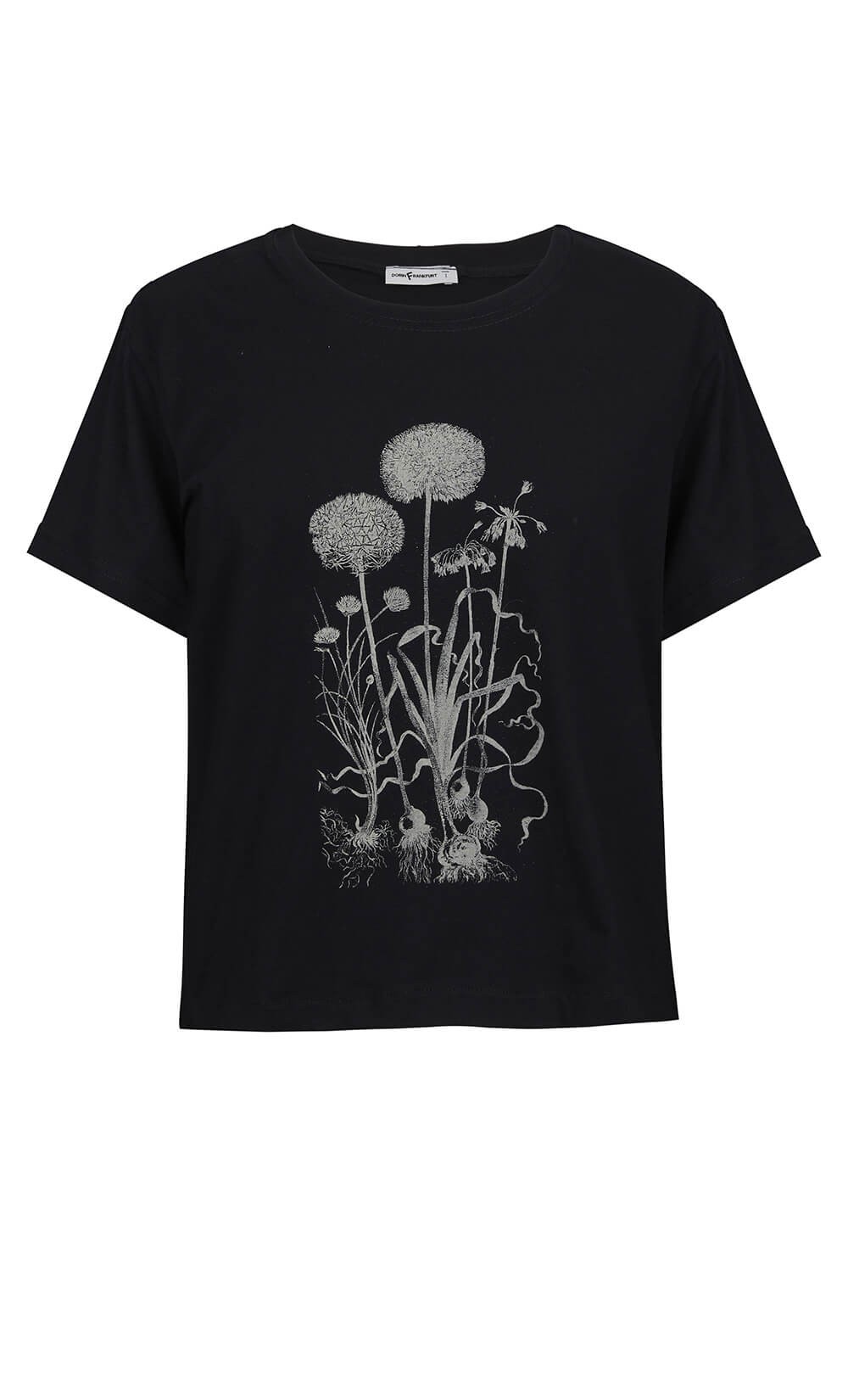 Flowers Black T-Shirt