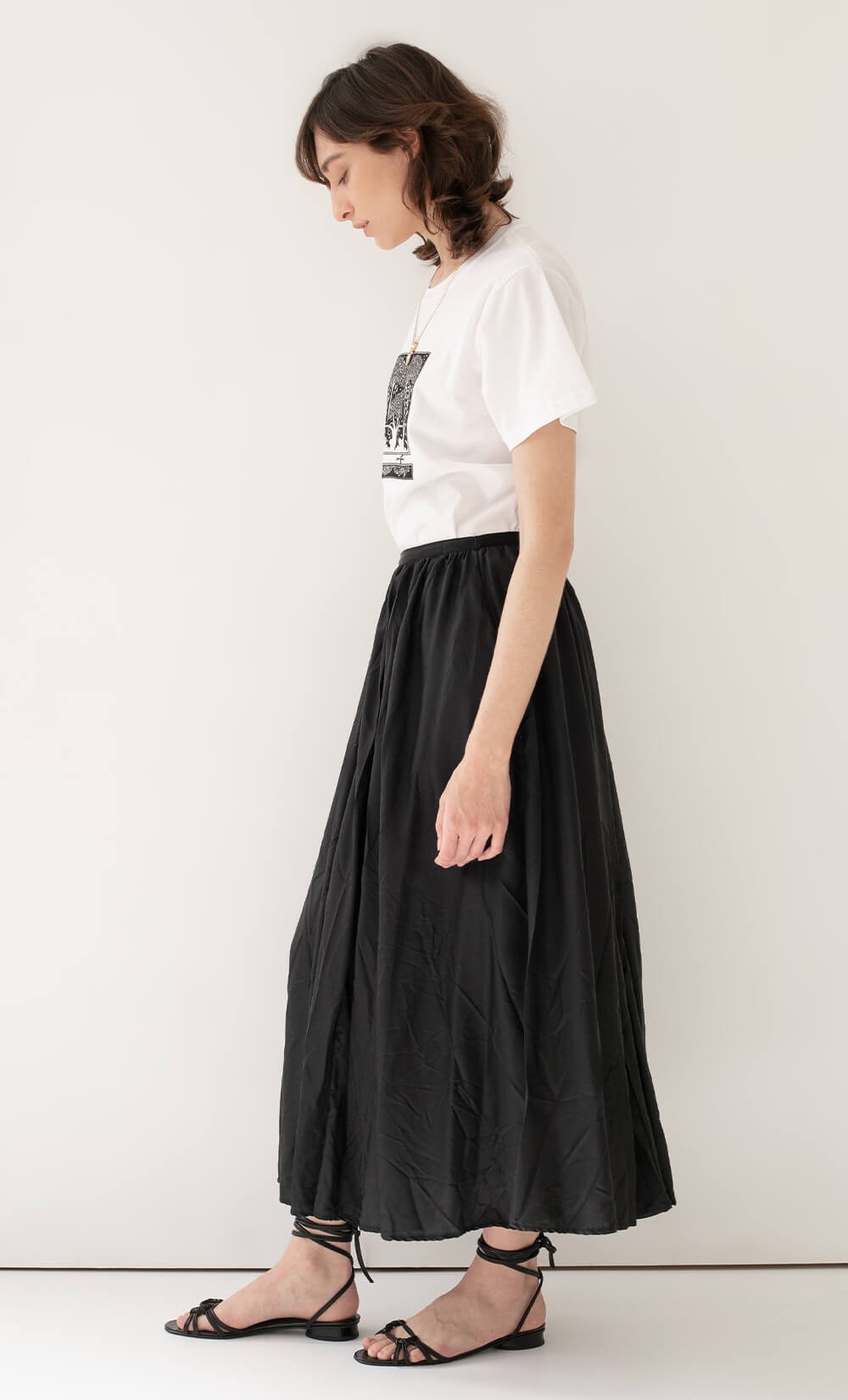 Blcak 8 Panel Skirt