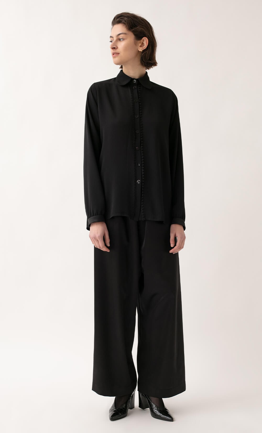Black Kimba Blouse