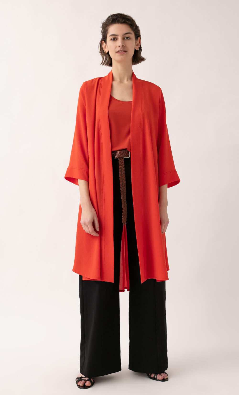 Coral Clinomo Kimono 