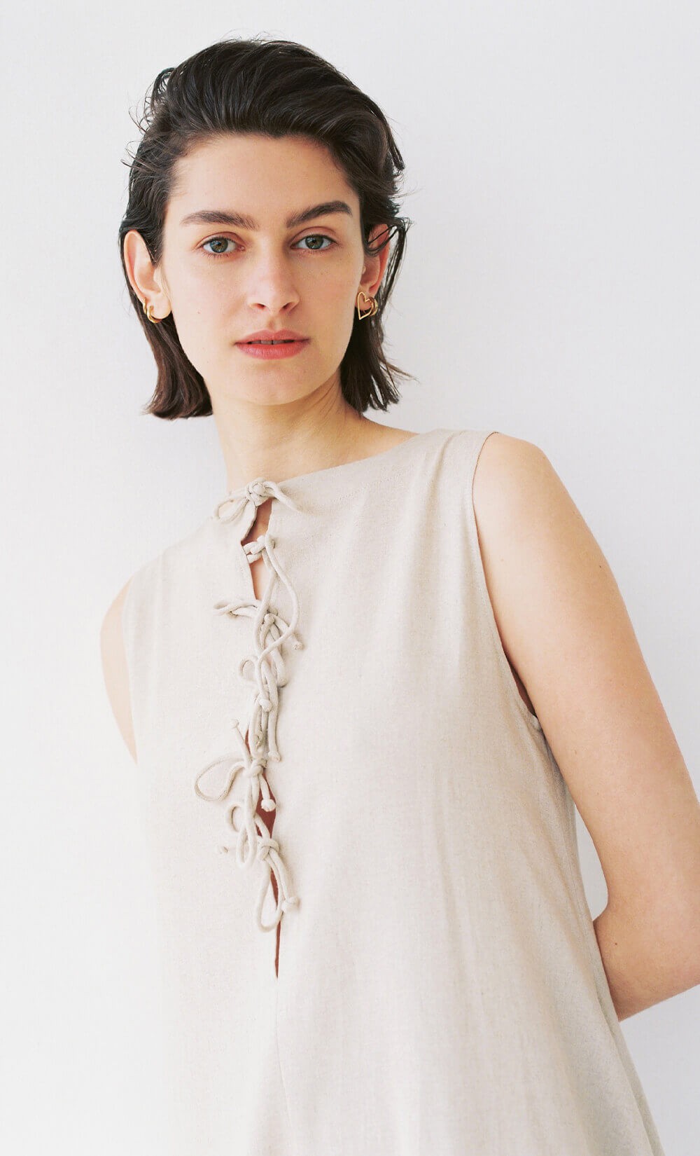 Dusty Linen Dress