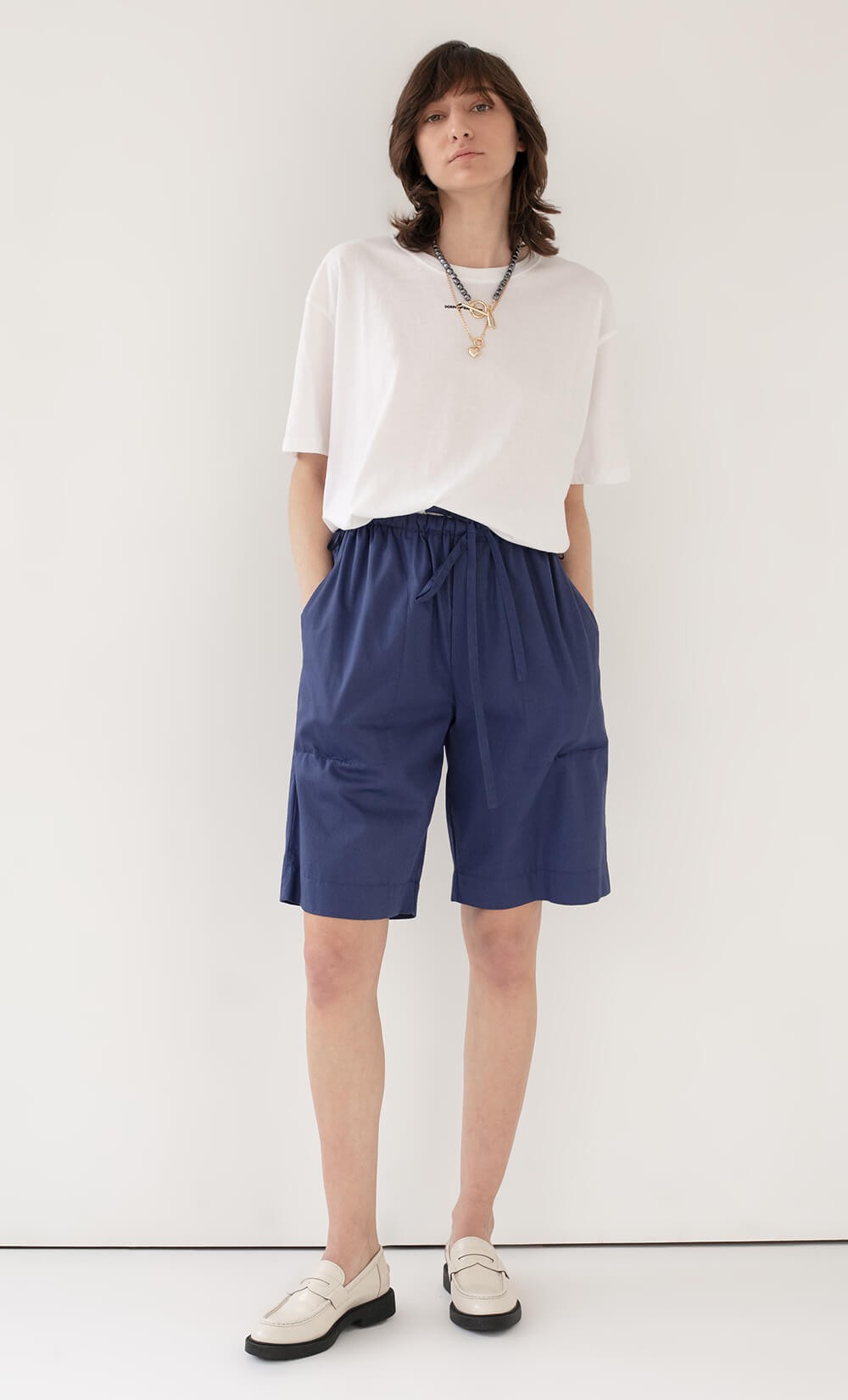 Blue Rapushort Pants