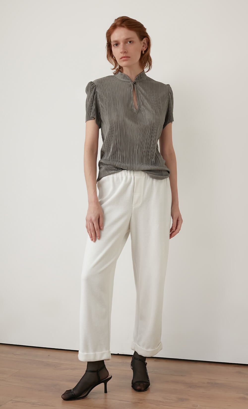 White Rappo Pants