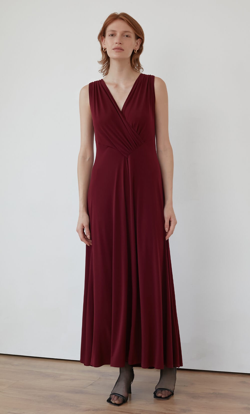 Wine Razi Dress