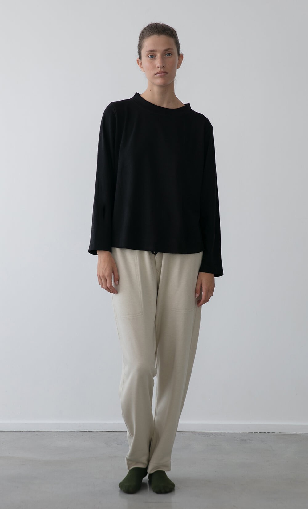 Black Pastique Top