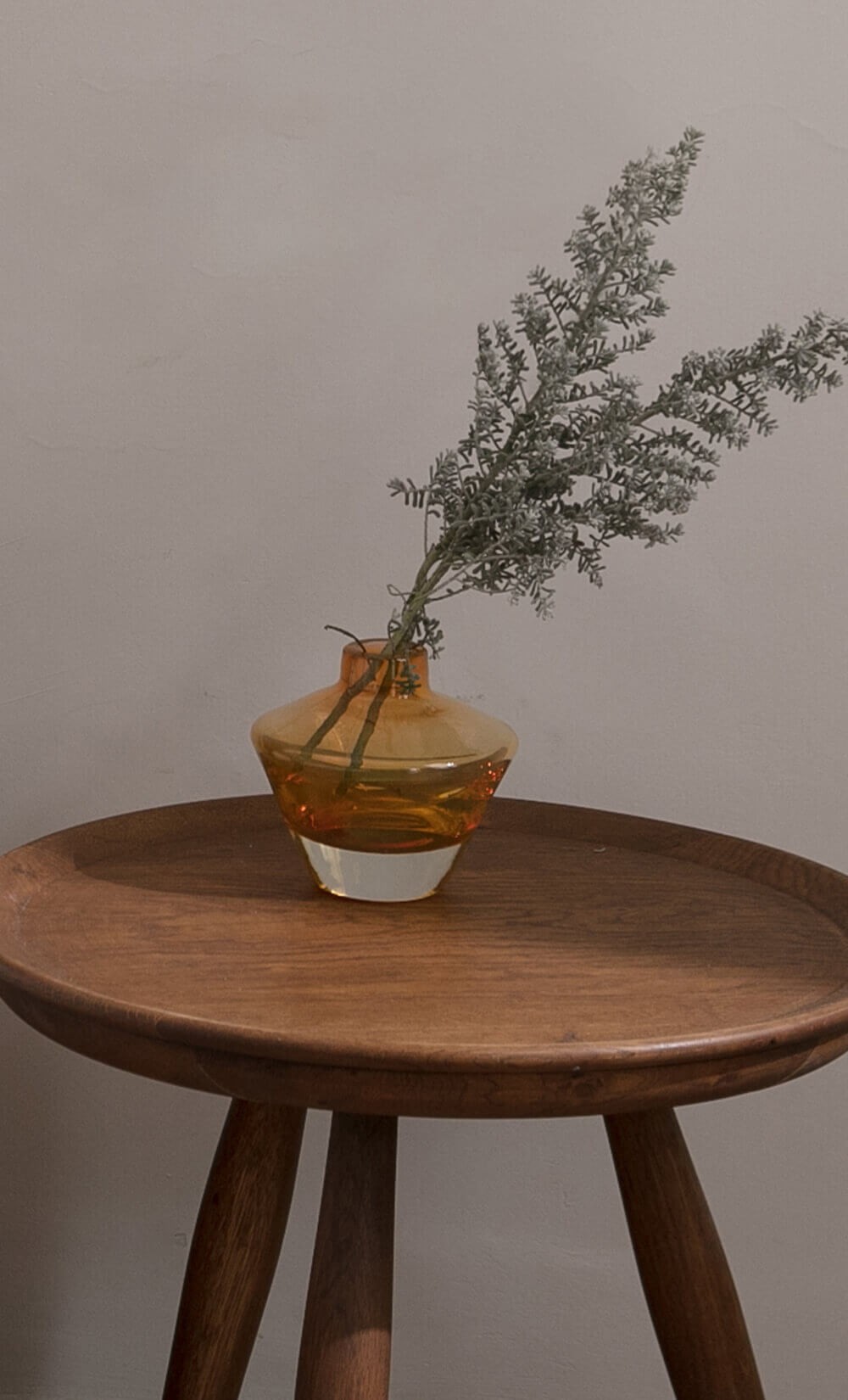 Yellow Glass Small Vase