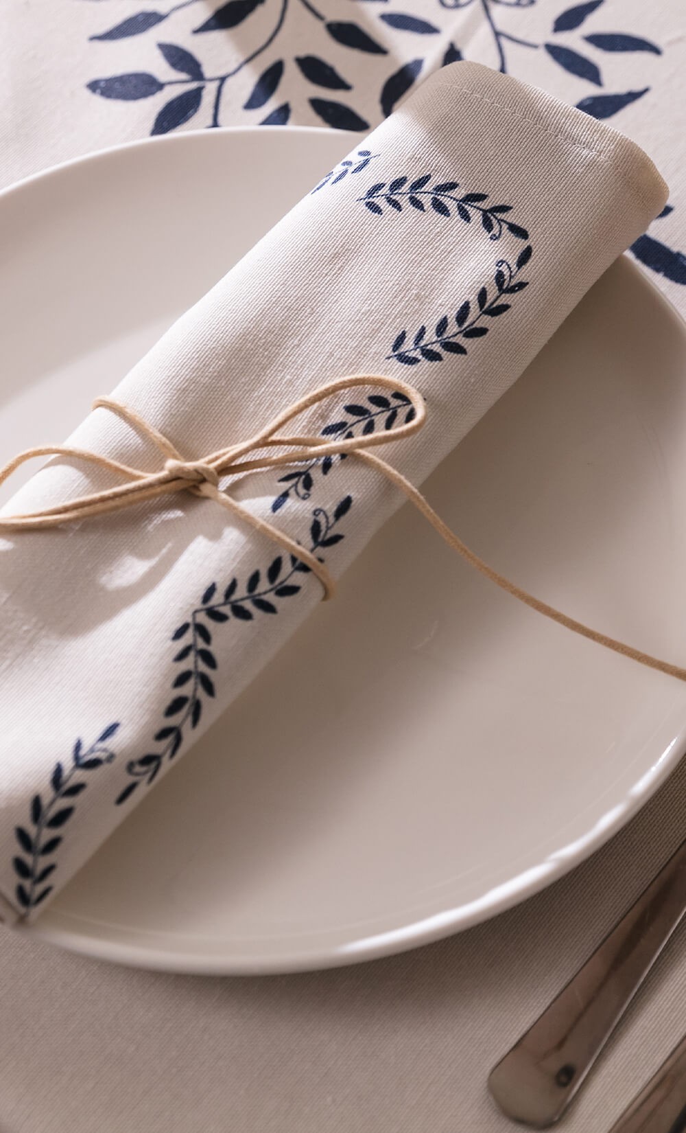 Umbria Olive Cotton Napkin