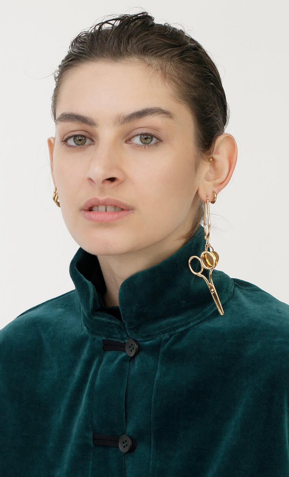 Sewing Scissors Single Earring