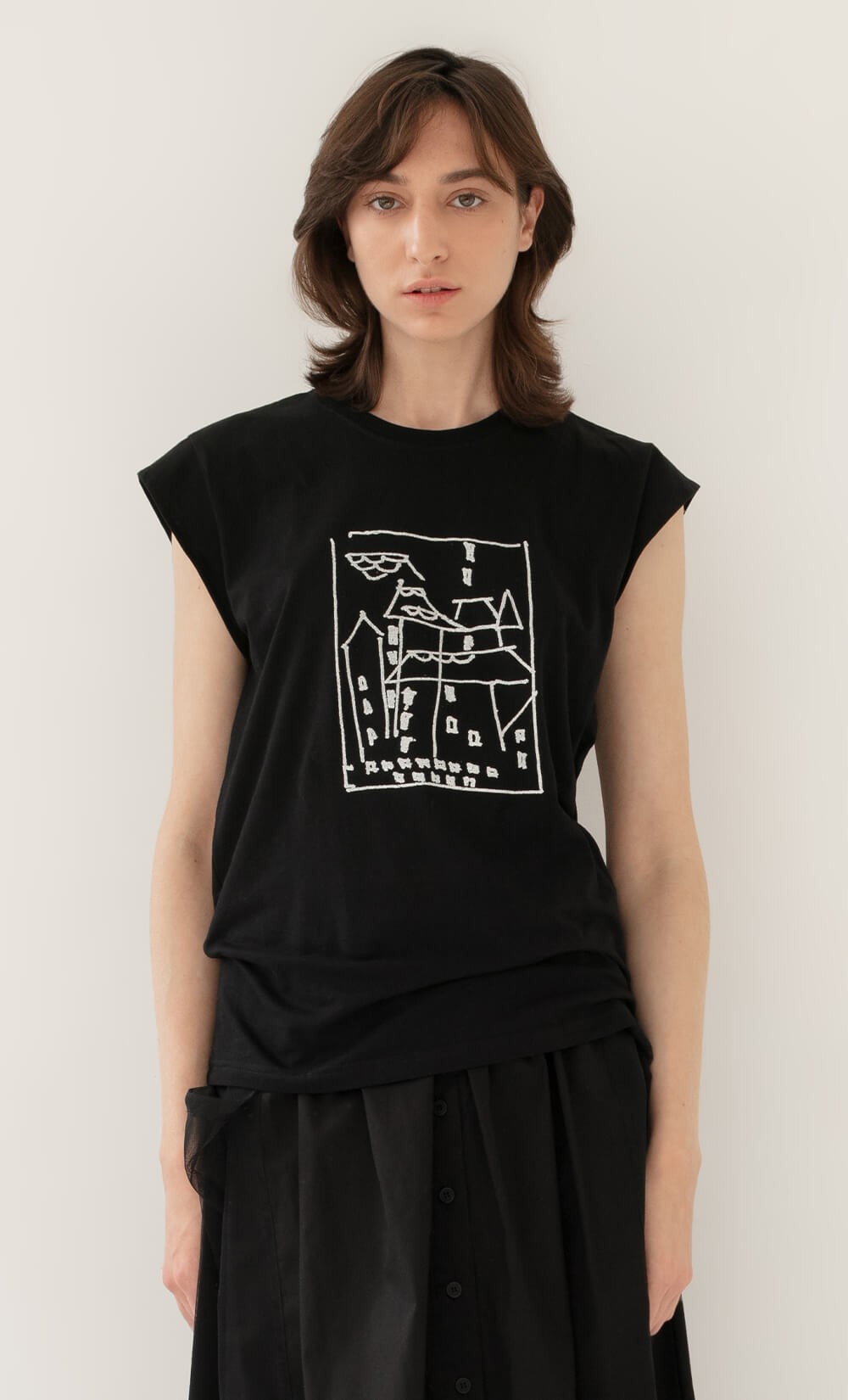 Rooftops of Tel Aviv Black T-Shirt