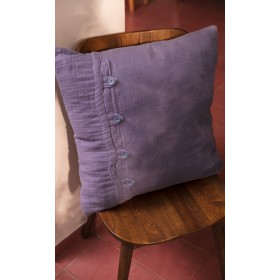 Lilac Muslin Square Cushion  