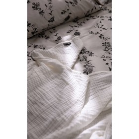 White Muslin Bed Blanket 240 / 220