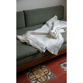 White Muslin Bed Blanket 180 / 200