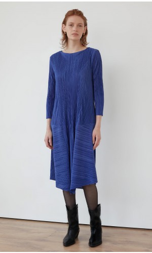 Blue Sofu Plissé Dress 