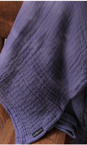 Lilac Muslin Bed Blanket 240 / 220
