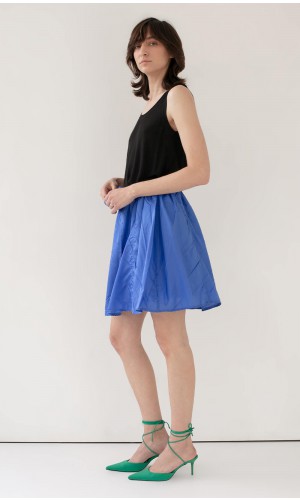 Blue Baffita skirt